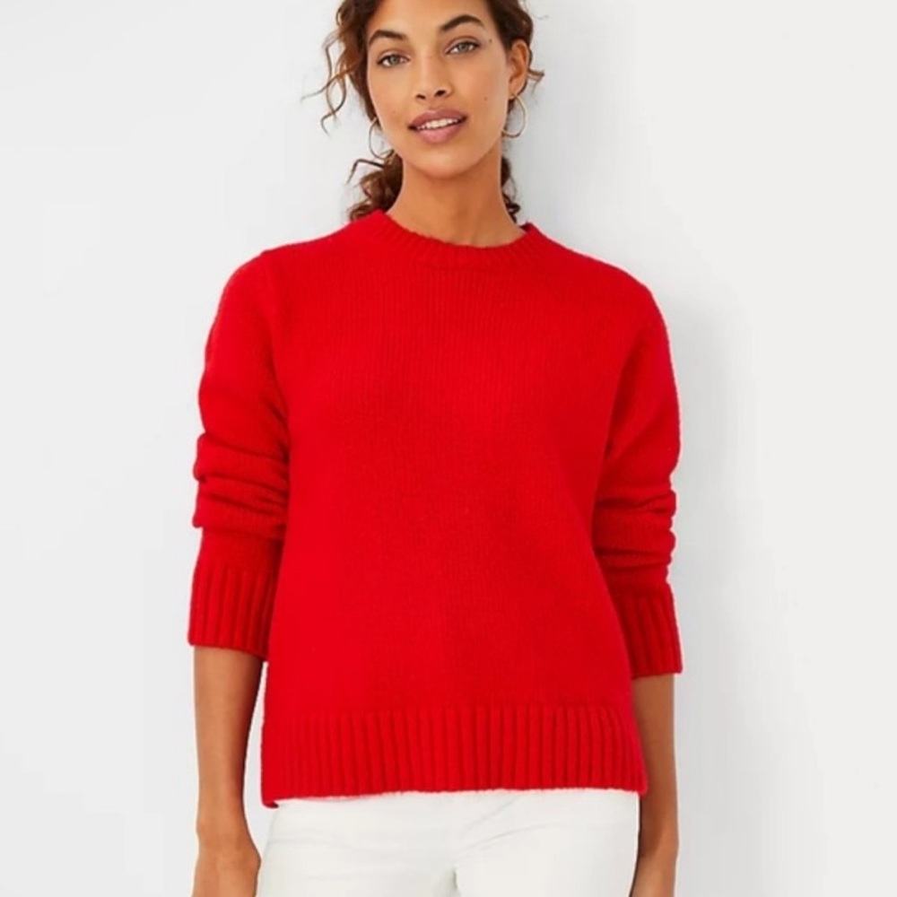 A New Day Women's Red Pull Over Crew Neck Sweater Size XS